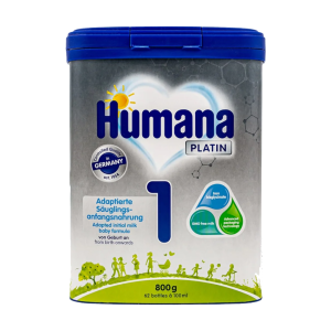 Смесь Humana Platin 1 800 g MP молочная, быстрорастворимая, 0-6 мес.